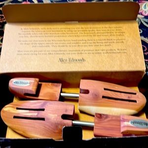 Allen Edmonds cedar shoe trees. Still in box not used.